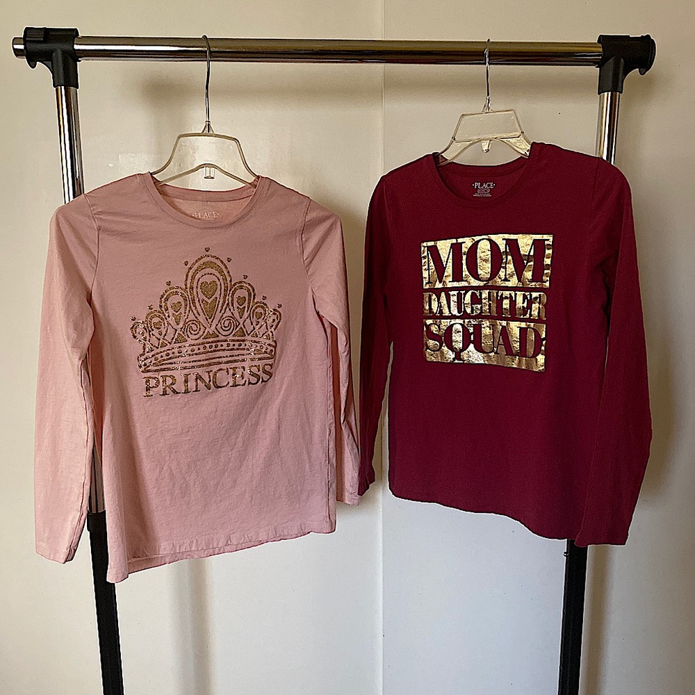 Girls long sleeve graphic t-shirts size XL